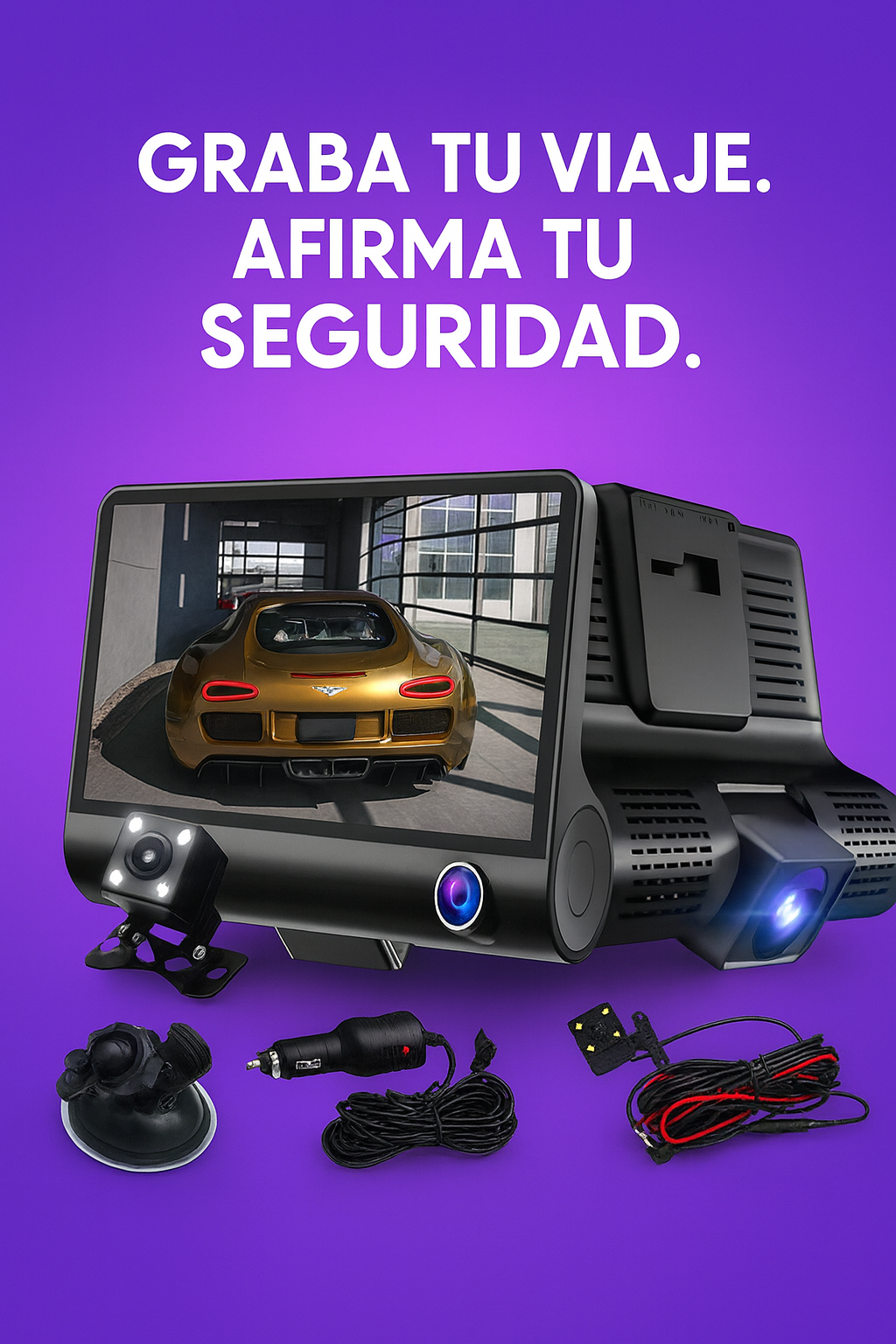 CAMARA DE COCHE DOBLE LENTE