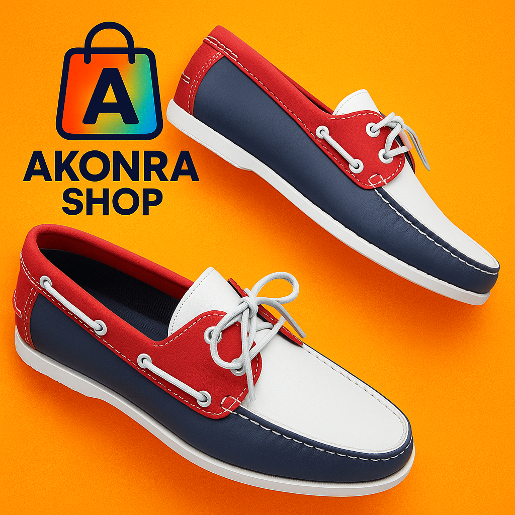 NAUTICO TRICOLOR NAVY-ROJO-BLANCO 44